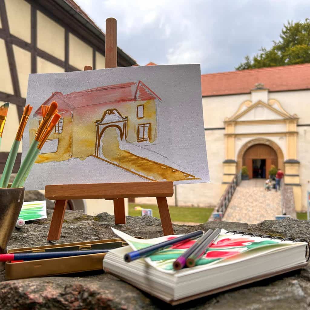 Freiluftatelier_Aquarellmalerei Foto Museum OSL