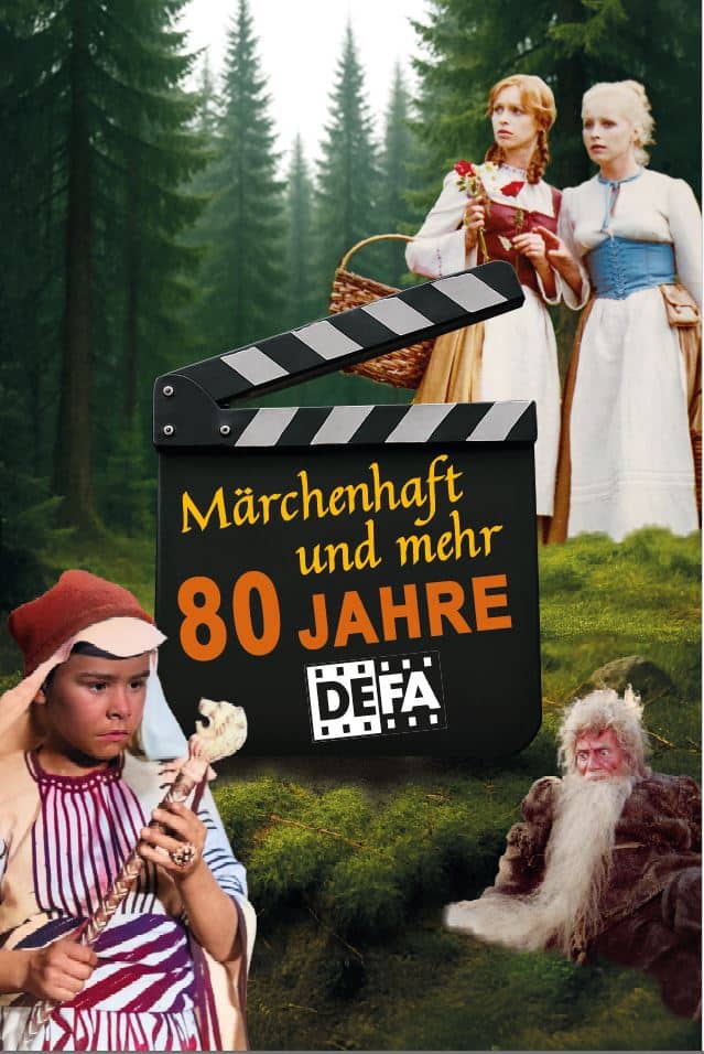 Ausstellungsmotiv Märchenhaft mit Filmklappe