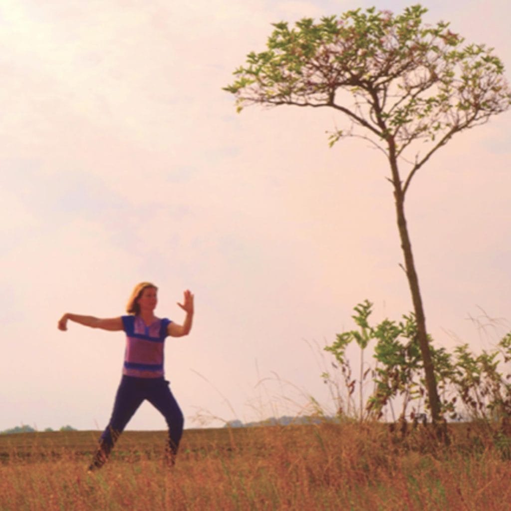 Entspannen beim Tai Chi Chuan im Freilandmuseum Lehde Foto Matzke